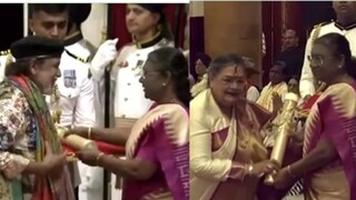 পদ্মভূষণ পেলেন মিঠুন চক্রবর্তী-উষা উত্থুপ (ছবি সৌজন্যে-ANI) পদ্মভূষণ পেলেন মিঠুন চক্রবর্তী-উষা উত্থুপ (ছবি সৌজন্যে-ANI)