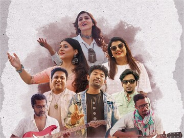 একজোটে তৃষা, দুর্নিবার, উজ্জয়নী, শোভন, গৌরব,সমীক, চন্দ্রিকারা