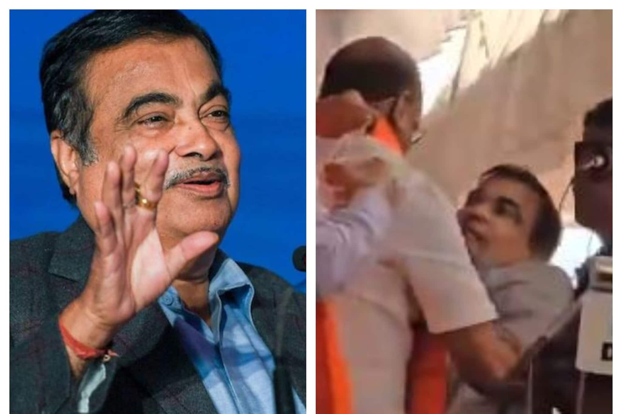 বক্তব্যের মাঝেই বিপত্তি, মঞ্চের উপরে হঠাৎ সংজ্ঞাহীন নিতিন গড়কড়ি! দেখুন ভিডিও