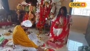 নিজের মাকেই দেবী বাসন্তী রূপে পুজো যুবকের, দৃষ্টান্ত বোলপুরে
