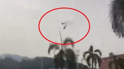 Two helicopters of the Royal Malaysian Navy collided while rehearsing for an event near Kuala Lumpur. (Image: @Megatron_ron/X) Two helicopters of the Royal Malaysian Navy collided while rehearsing for an event near Kuala Lumpur. (Image: @Megatron_ron/X)