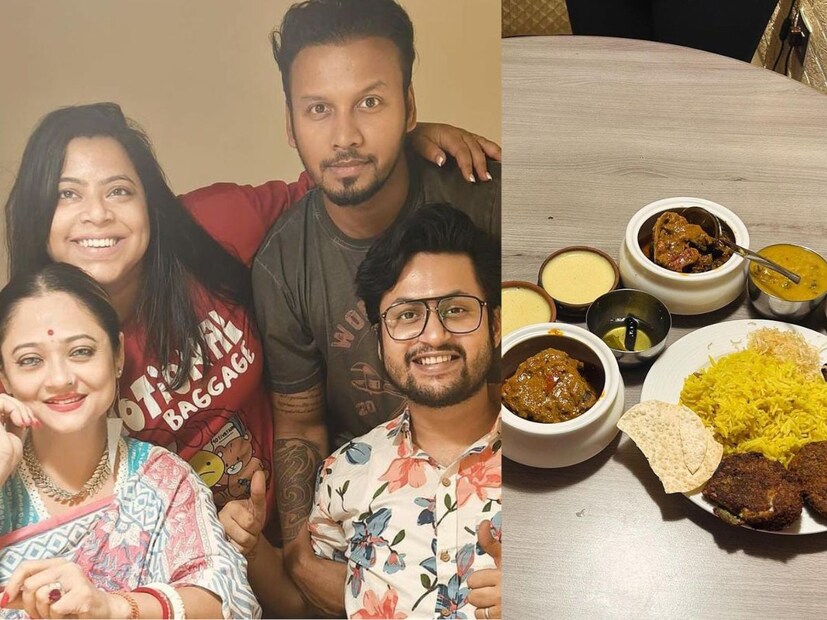 তাঁদের আইবুড়ো ভাতের মেনুও ছিল নজরকাড়া। ৭ রকম ভাজা, ডাল , পোলাও, মাংস, মাছ, চাটনি, মিষ্টি সব মিলিয়ে বাঙালি খাবারের ভরপুর আয়োজন ছিল। 