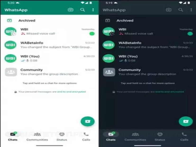 WhatsApp Feature Change: *Android-এর জন্য WhatsApp-এ নিচের নেভিগেশন বারের প্রবর্তন হল সবচেয়ে উল্লেখযোগ্য পরিবর্তনগুলির মধ্যে একটি, যা ক্রমাগত উন্নতি এবং ব্যবহারকারী-কেন্দ্রিক ডিজাইনের প্রতি WhatsApp-এর প্রতিশ্রুতি প্রতিফলিত করে৷ নিচের নেভিগেশন ট্যাবগুলি ছাড়াও, WhatsApp আরও বেশি ফিচার ডেভেলপে ব্যস্ত যা ভবিষ্যতে আরও উপভোগ্য এবং সুবিন্যস্ত ব্যবহারকারীর অভিজ্ঞতা প্রদান করতে পারে।