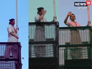 লক্ষ লক্ষ ভক্তের অপেক্ষা! মন্নতের ব‍্যালকনি থেকে শাহরুখ বললেন ‘ইদ মোবারক’; ভাইরাল ভিডিও