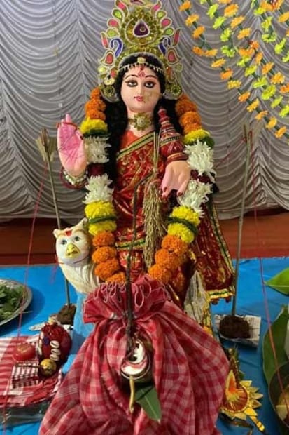 লাল গোলাপ ও গাঁদা ফুল খুব পছন্দ করেন দেবী। পুজোর থালাতে এই দুটি ফুলের উপস্থিতির কথা বলেছেন পুরহিত তথা জ‍্যোতিষী মনোজ তিওয়ারী। দুই ফুল লক্ষ্মী দেবীকে অর্পণ করলে জীবনে সুখ,শান্তি আসবেই বলে জানিয়েছেন তিনি।