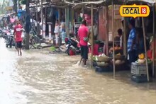 রাতভর বৃষ্টিতে জলের তলায় শিলং
