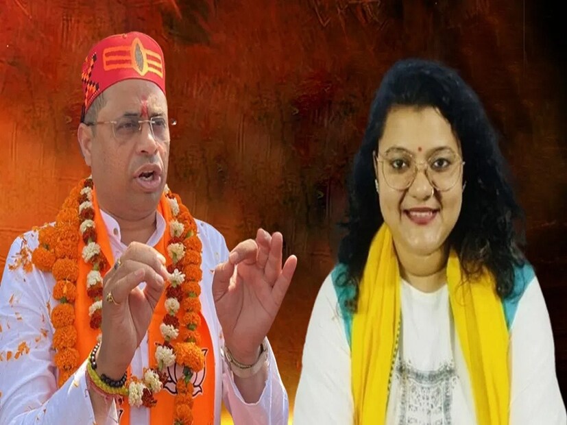 এবার ছবিটা বদলেছে। এবারও দুই রাজনৈতিক প্রতিদ্বন্দ্বীকে দেখা যায় ওই মন্দিরে পুজো দিতে নিজ নিজ জয়ের কামনায়। চৈত্র সংক্রান্তির আগেই একই দিনে, একই সময় তাঁরা হাজির হন প্রসিদ্ধ এই মন্দিরে।