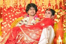 এ কী! এ কী! বিয়ে করে বউকে একেবারে কোলে তুলে নিলেন উচ্ছেবাবু আদৃত...সবার সামনে..
