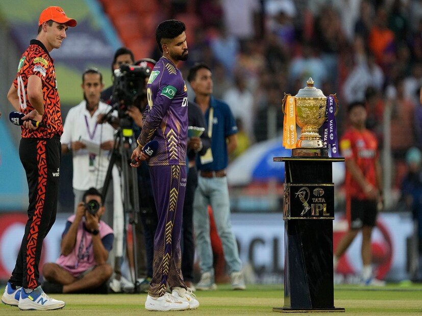 IPL Final: KKR vs SRH IPL 2024, ভ্যেনু বদলে গেল আহমেদাবাদ থেকে চেন্নাইতে তবে প্লে অফ কোয়ালিফায়ারের প্রতিপক্ষরাই ফের একবার আইপিএল ফাইনালে মুখোমুখি হতে চলেছে৷ Photo- AP