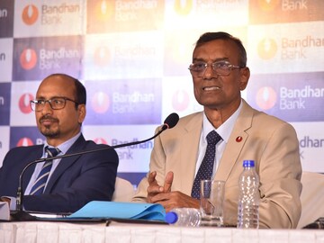 (L-R) Ratan Kumar Kesh, Executive Director, Bandhan Bank and Chandra Shekhar Ghosh, MD & CEO, Bandhan Bank 