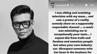 নিজের মিমিক্রি দেখে রেগে আগুন করণ