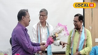 সংবর্ধনা জানানো হচ্ছে নবনিযুক্ত উপাচার্যকে