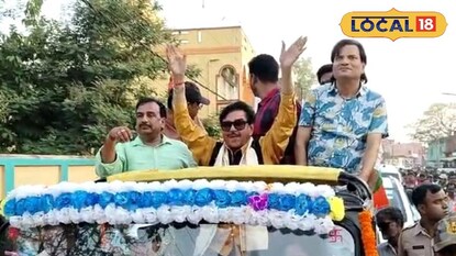 ভোট প্রচারে শত্রুঘ্ন সিনহা। ভোট প্রচারে শত্রুঘ্ন সিনহা।