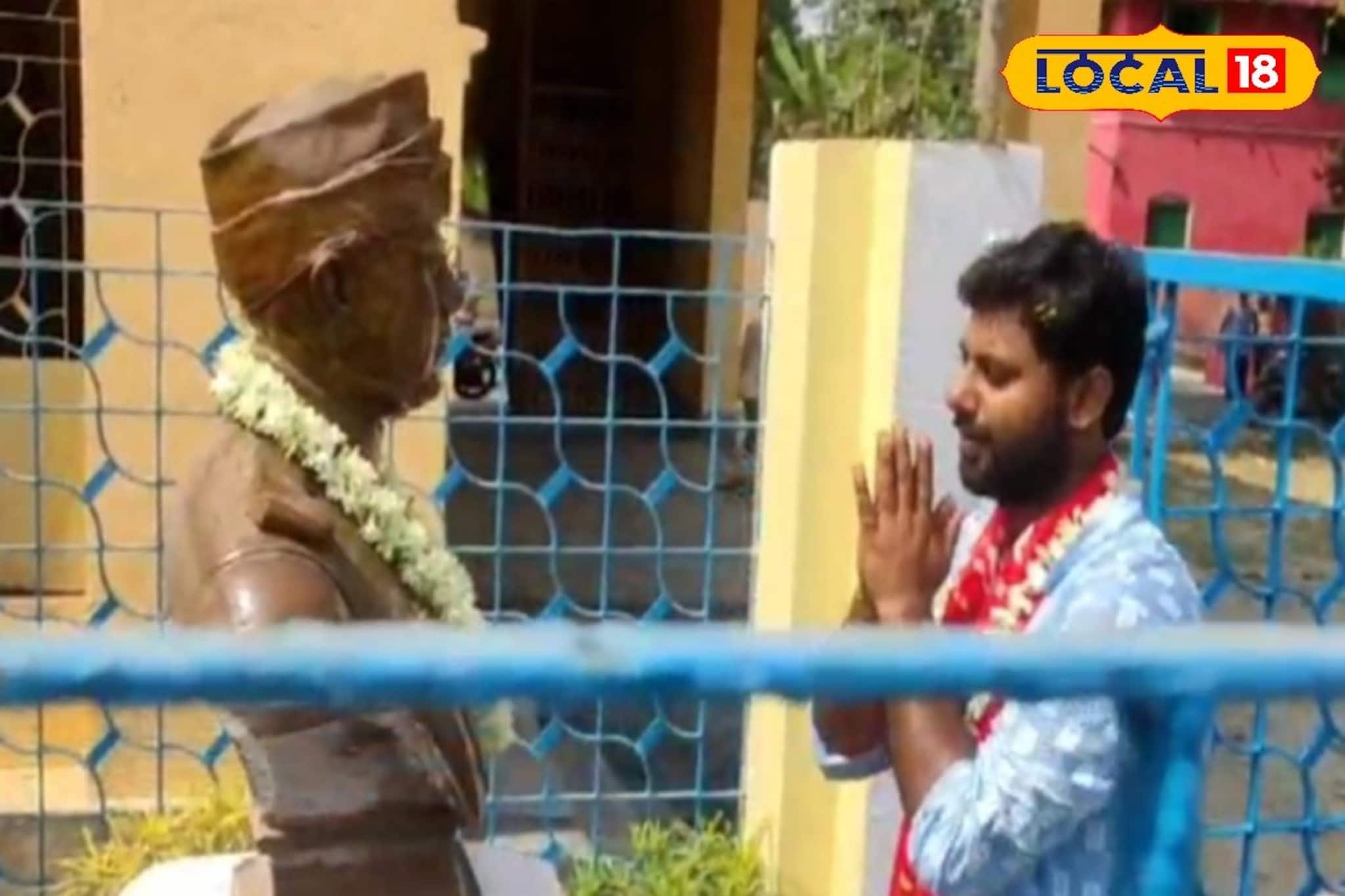 নেতাজিকে প্রণাম করে সুভাষগ্রামে প্রচারে সৃজন