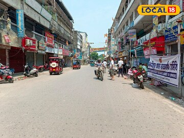 বনধের কারণে সমস্ত দোকান বন্ধ বাজারে