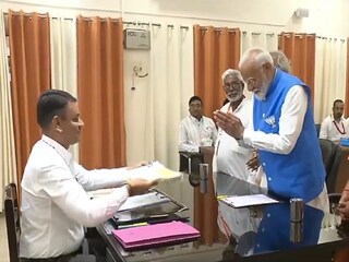 মনোনয়ন জমা দিলেন নরেন্দ্র মোদি (Photo Courtesy: ANI)