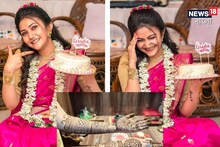 আইবুড়োভাতে সবার থেকে আলাদা সাজ! রাতেই আদৃতের নামের মেহেন্দি পরলেন কৌশাম্বী