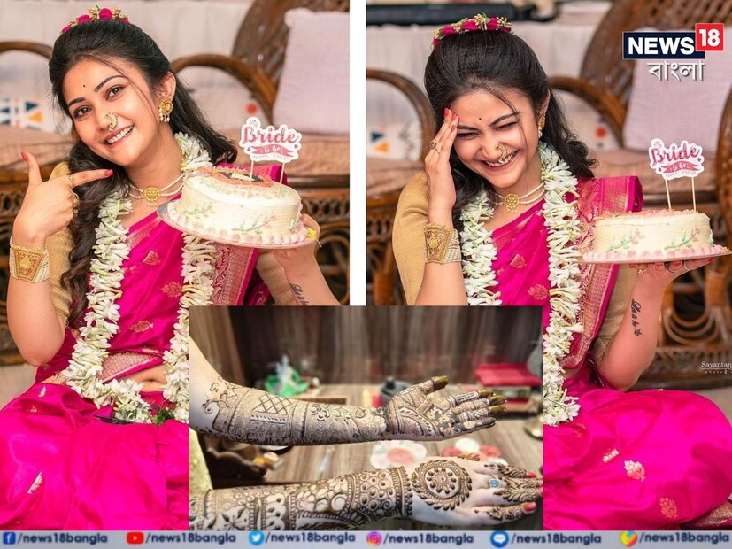 আর বেশি দেরি নেই। একটু পরেই শুরু হবে গায়ে-হলুদের অনুষ্ঠান। আপাতত ছাদনাতলায় বর-বউকে দেখার অধীর অপেক্ষা নেটিজেনদের।