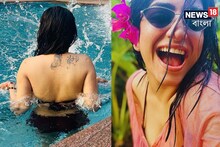 কালো ব্রালেট, খোলা পিঠে 'সৃজনের বৌদি'র জলকেলি... মানসীর ছবিতে ভক্তেরা কুপোকাত