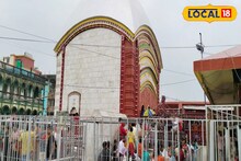 সকাল থেকে প্রবল বৃষ্টির মধ্যেই তারাপীঠে ভক্তদের উপচে পড়া ভিড়