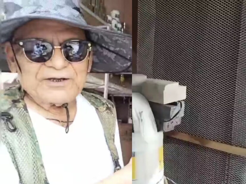 ড: অজয় শঙ্কর মিশ্র জানালেন তিনি কীভাবে তৈরি করেছেন এই বিশেষ কুলার। তিনি বলেন, ‘‘আমি আমার দোকানের দরজায় ৬ বাই ২ হানিকোম্ব পলিকার্বোনেট শীট ইনস্টল করেছি। অ্যালুমিনিয়াম জাল এবং কাঠের কার্ডবোর্ড দিয়ে এটার সঙ্গেই লাগানো। হানিকোম্ব শীটের উপর হাফ ইঞ্চি প্লাস্টিকের পাইপ স্থাপন করা হয়েছে।’’