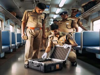 নোংরা পোশাক পরা দুই যাত্রীর হাতে দামি ব্রিফকেস; খুলতেই চক্ষু চড়কগাছ জিআরপির (Representative Image)
