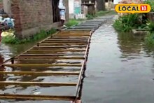 ভোট বড় বালাই! সারা বছর জল জমে থাকে, বুথে পৌঁছতে তৈরি হল অস্থায়ী রাস্তা