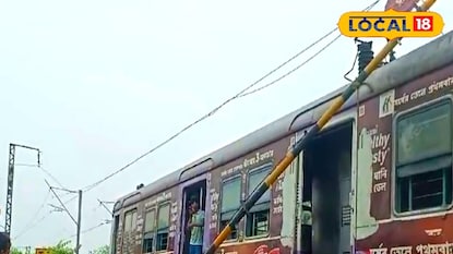 দুর্ঘটনার মুখে ট্রেন