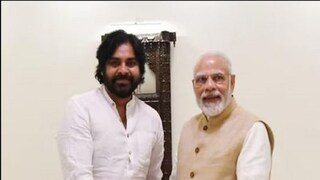 নরেন্দ্র মোদির সঙ্গে জননেতা পার্টির প্রধান পবন কল্যাণ৷ নরেন্দ্র মোদির সঙ্গে জননেতা পার্টির প্রধান পবন কল্যাণ৷