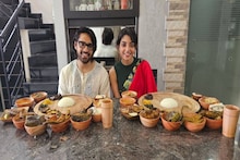কাঠের থালায় ৭টা মাছ, ৫টা ভাজা... এতেই শেষ নয়! গৌরব-দেবলীনার জামাইষষ্ঠীতে বড় চমক