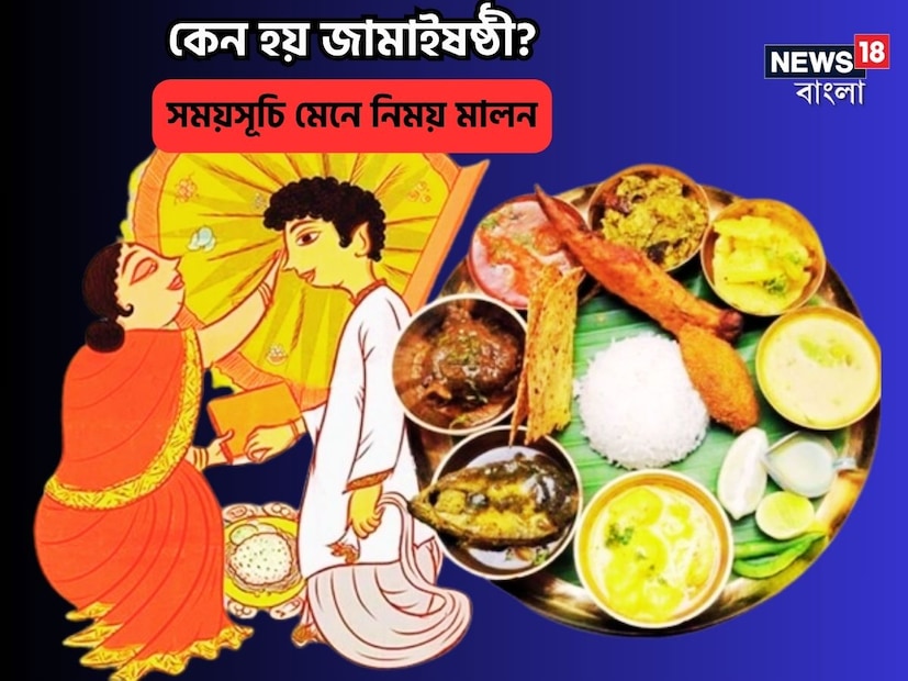 Jamai Sasthi 2024 Date- Rituals: আসছে জামাইষষ্ঠী৷ ষষ্ঠীর রীতি পালনে বাঙালি বারাবরই এগিয়ে৷ আর কথায় আছে জামাই আদর৷৷ ফলে জামাইষষ্ঠীর এই নিয়মে যেন একটু বেশিই আয়োজন৷ জামাইষষ্ঠী শুধু জামাইয়ে বসিয়ে, আদর-যত্নে নানা পদ খাওয়ানো নয়, এর পিছনে রয়েছে অনেক নিয়মকানুন৷ বিভিন্ন আচর পালনের মাধ্যমে হয় আসল জামাইষষ্ঠী৷ 
