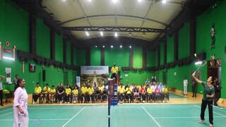 সাইনার সঙ্গে ব্যাডমিন্টন খেললেন রাষ্ট্রপতি (Photo Courtesy: President Of India/X)