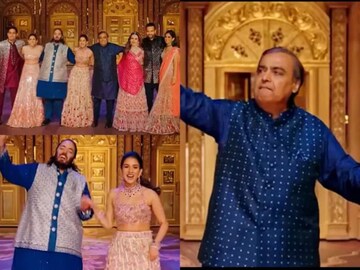 শাহরুখের গানে তুমুল নাচ মুকেশ-নীতার, পা মেলালেন আম্বানি দম্পতির সন্তানরাও, জমে গেল অনন্ত-রাধিকার সঙ্গীত