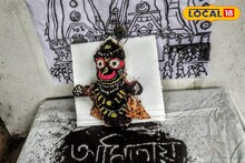 রথযাত্রার আগে চায়ের পাতা দিয়ে জগন্নাথদেবের মূর্তি বানিয়ে বাজিমাত শিল্পীর