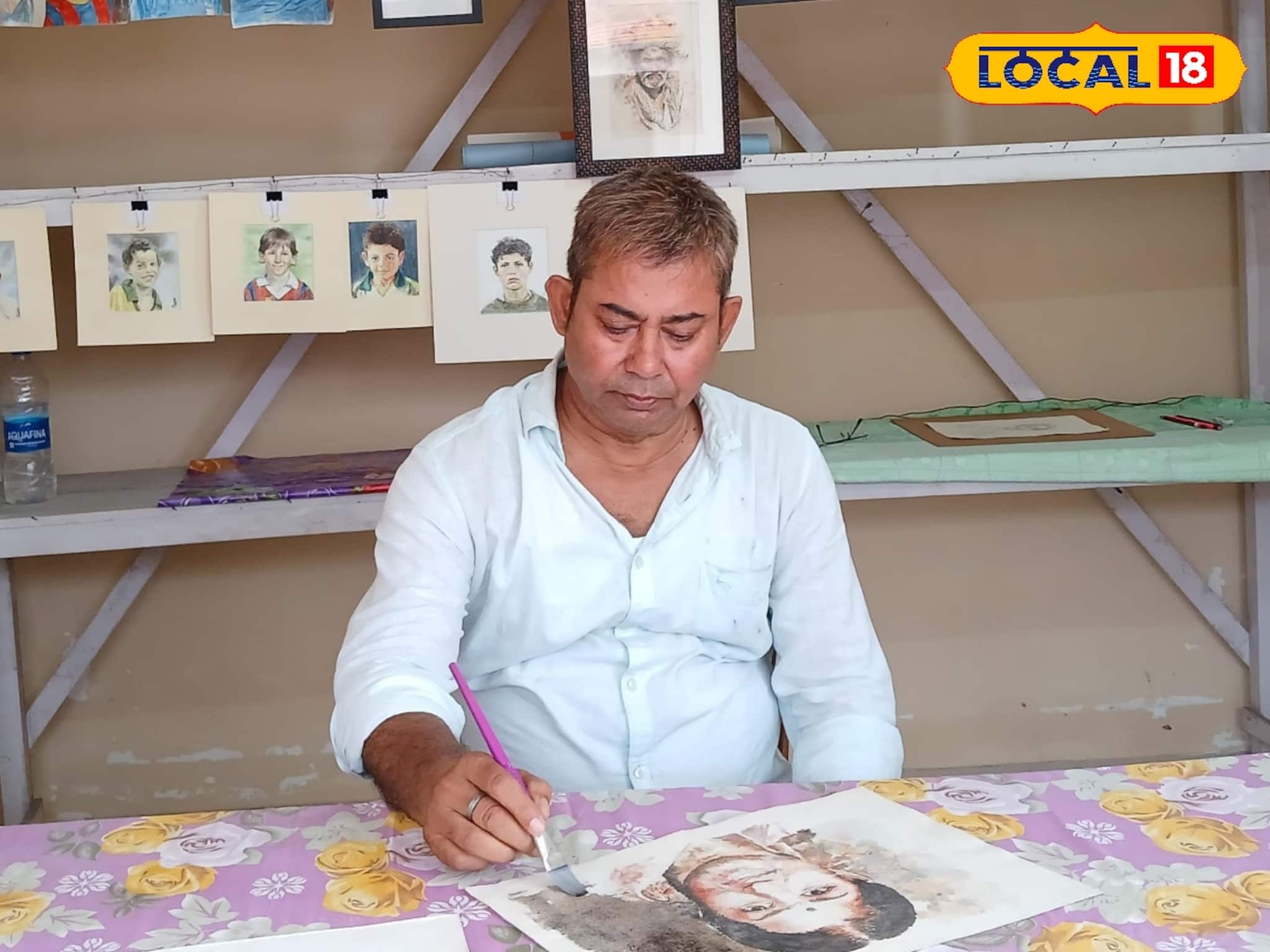 কোভিড কেড়ে নিয়েছিল কর্পোরেটের চাকরি! সব খোয়ানো তাপস আজ বিখ্যাত চিত্রশিল্পী