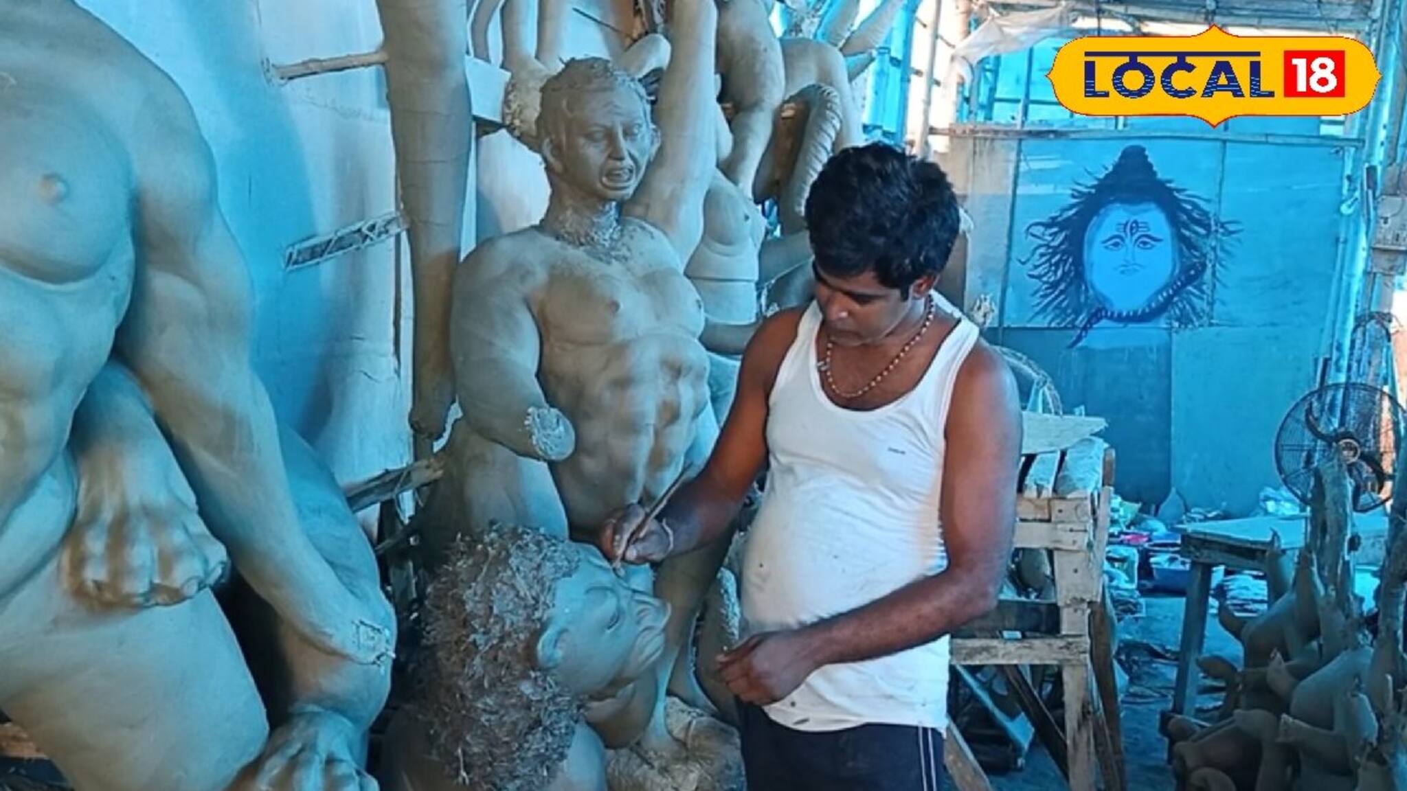 কাউন্টডাউন শুরু...! প্রতিমার কাঠামোয় টান ধরছে মাটিতে, দুর্গাপুজো আর কতদিন বাকি?