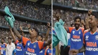 ওয়াংখেড়ে স্টেডিয়ামে হার্দিকের হাতে এটা কী উড়ে এল ! ওয়াংখেড়ে স্টেডিয়ামে হার্দিকের হাতে এটা কী উড়ে এল !