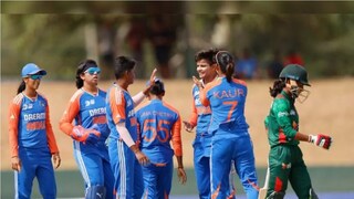 ভারতীয় মহিলা দলের বিরুদ্ধে ২০ ওভারে ৮০ রান করে বাংলাদেশ Photo Courtesy- Twitter 