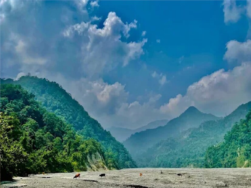 *একদিকে ভুটান, উল্টো দিকে ভারত। মাঝে তিতি নদী। রয়েছে বন্যপ্রাণীরাও। এলাকার অপরূপ সৌন্দর্য্য মন কাড়বে আপনাদের।মাদারিহাট বীরপাড়া ব্লকের লঙ্কাপাড়া বাগানের শ্রমিক কর্মচারীরা এই পর্যটন কেন্দ্রটি সাজিয়ে তুলছেন। সংগৃহীত ছবি। 
