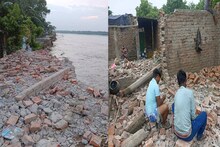 ভয়াবহ নদী ভাঙন! কয়েক ঘণ্টার মধ্যেই বাড়িঘর হারিয়ে নিরাশ্রয় শতাধিক পরিবার