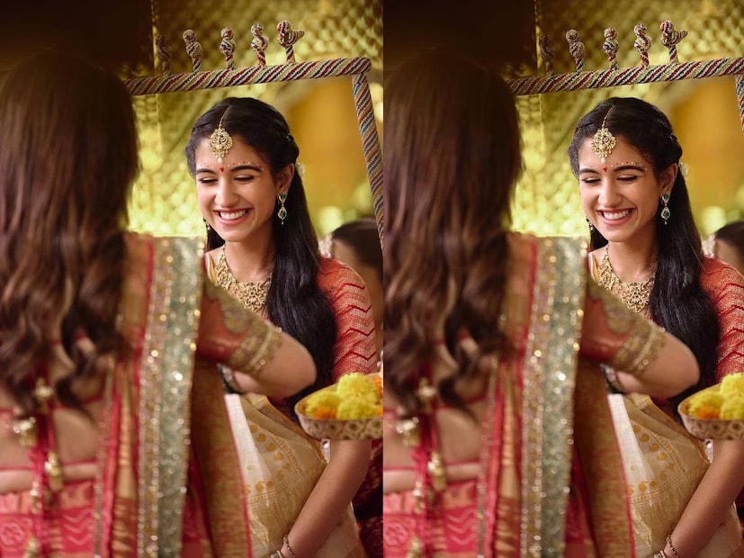 রাধিকা সবচেয়ে সুন্দরী কনেদের একজন। ঝকঝকে হাসি আর জমকালো সাজে প্রাক বিবাহ অনুষ্ঠান থেকেই নজর কেড়েছেন সকলের। বন্ধুবান্ধব এবং পরিবারের সঙ্গে প্রাক বিবাহ অনুষ্ঠান উপভোগ করেছেন হবু কনে রাধিকা মার্চেন্ট। প্রেম, ঝলমলে ভাব আর হাসি তাঁর চিরসঙ্গী।