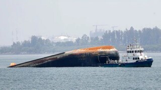 ওমানের সমুদ্রে উল্টে গেল তেলের ট্যাঙ্কার (Photo: PTI)