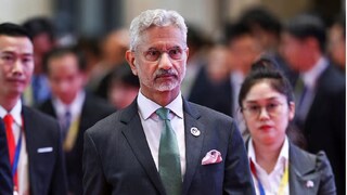 লাওসের ভিয়েনতিয়েন ন্যাশানাল কনভেনশন সেন্টারে ৫৭ তম আসিয়ান বিদেশ মন্ত্রীদের বৈঠকে যোগ দেন এস জয়শঙ্কর 