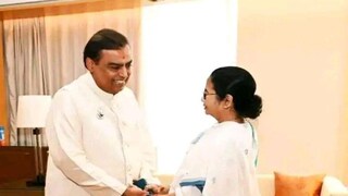 মমতা বন্দ্যোপাধ্যায় মুকেশ আম্বানি সাক্ষাৎ মমতা বন্দ্যোপাধ্যায় মুকেশ আম্বানি সাক্ষাৎ