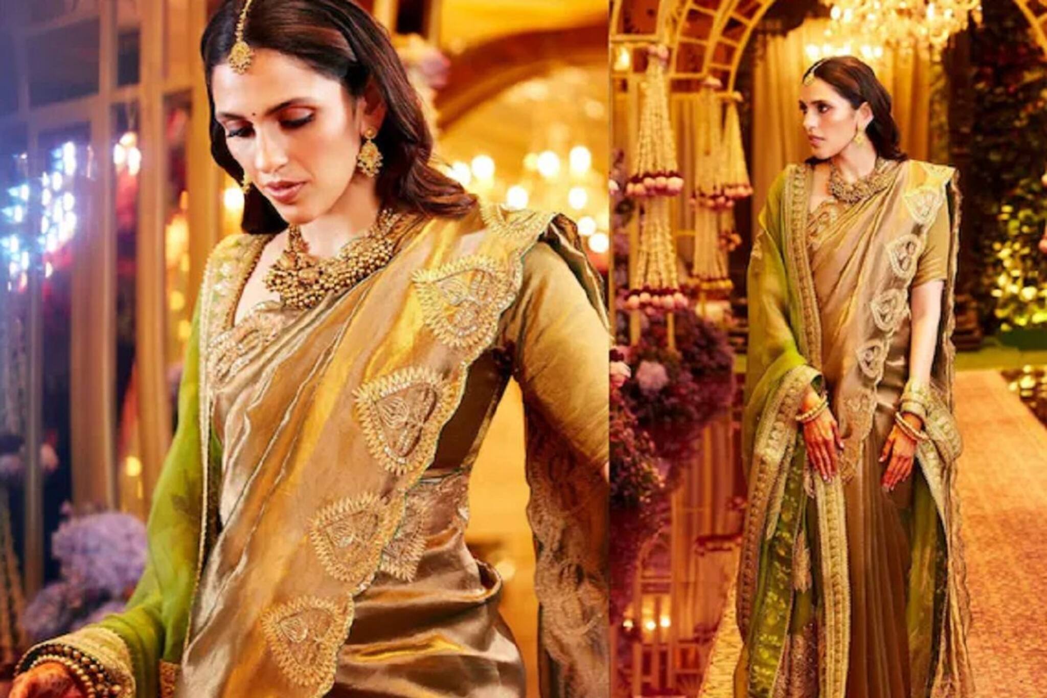 অনন্ত রাধিকার মেহেন্দিতে শ্লোকা পরলেন দিদিমার পুরোনো শাড়ি, গয়না!