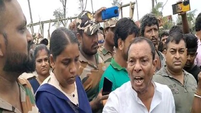 মহিলা অফিসারকে শাসালেন মন্ত্রী অখিল গিরি৷ মহিলা অফিসারকে শাসালেন মন্ত্রী অখিল গিরি৷