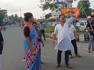পুলিশি নির্যাতনের প্রতিবাদ, রাজ‍্য সড়ক অবরোধ, বিক্ষোভ বিজেপির! নবান্ন অভিযানের আঁচ পূর্ব মেদিনীপুরেও