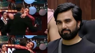 কৃতিকাকে জড়িয়ে ধরে চুমু খাচ্ছেন রণবীর শোরে