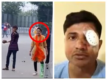 পুলিশের উপরে হামলার ঘটনায় গ্রেফতার ১৷ আহত দেবাশিস চক্রবর্তী (ডানদিকে)৷