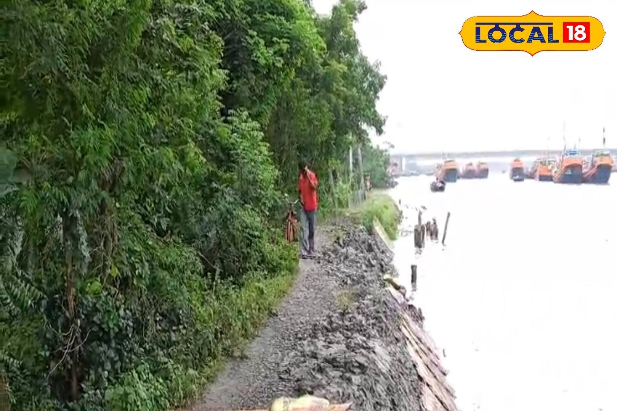 এগিয়ে এসেছে নদী!  ভাঙনের চিন্তায় নামখানার একাধিক গ্রামের বাসিন্দারা